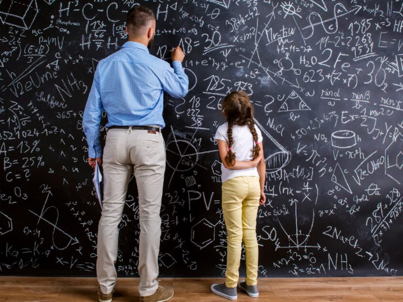 teacher explaining ai to a student